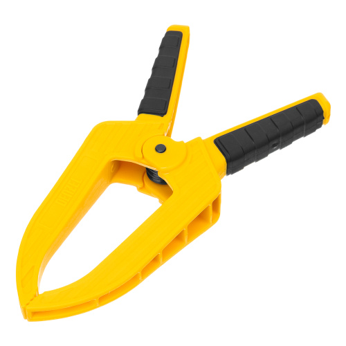 Струбцина клещеобразная, удлиненная 50 х 80 мм двухкомпонентные рукоятки Denzel по ценам производителя в Челябинске с доставкой по всей России