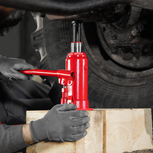 Домкрат гидравлический бутылочный, 8 т, h подъема 200-385 мм Sparta по ценам производителя в Челябинске с доставкой по всей России