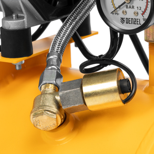 Компрессор DLS950/24 безмаслянный малошумный 950 Вт, 165 л/мин, ресивер 24 л Denzel по ценам производителя в Челябинске с доставкой по всей России