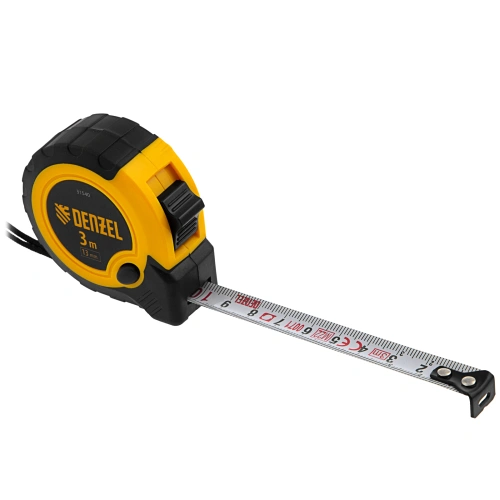 Рулетка 3м х 13мм, двухкомп. корпус, кнопка-пауза Denzel по ценам производителя в Челябинске с доставкой по всей России