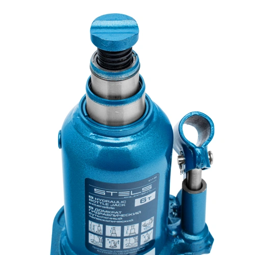 Домкрат гидравлический бутылочный телескопический, 6 т, подъем 180-410 мм Stels по ценам производителя в Челябинске с доставкой по всей России