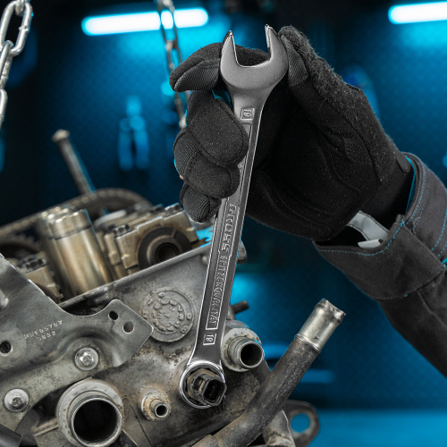 Набор ключей комбинированных 8-19 мм, 8 шт, CrV, холодный штамп Gross по ценам производителя в Челябинске с доставкой по всей России