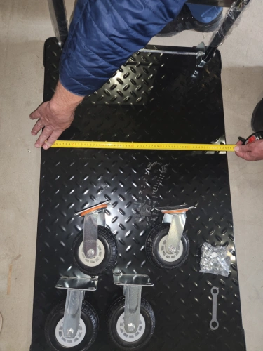 Тележка платформенная 950 кг TOR PH950 (1100х650) со складной ручкой (резиновые колеса 150 мм) по ценам производителя в Челябинске с доставкой по всей России