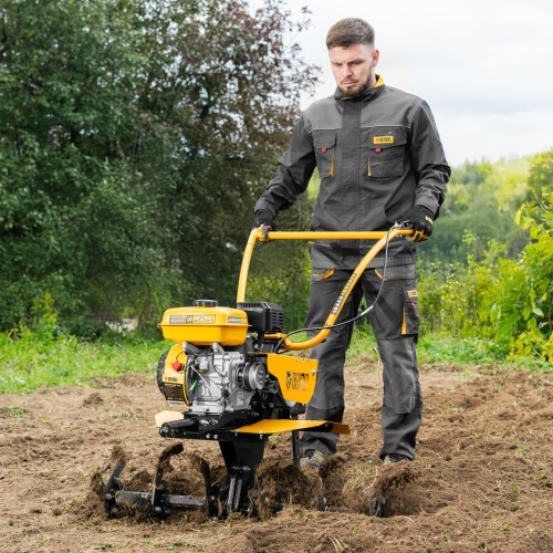 Мотоблок DPT-370S, 7 л.с., ремен.сцеп, фрез 3х4, ШОМ, передачи 3В/1Н Denzel по ценам производителя в Челябинске с доставкой по всей России