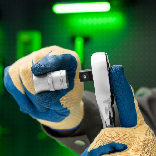 Ключ-трещотка 1/2", 45 зубьев, с быстрым сбросом, CrV, хром Сибртех по ценам производителя в Челябинске с доставкой по всей России