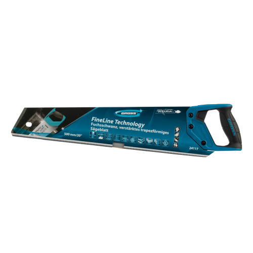 Ножовка по дереву Piranha, усиленное трапецевидное полотно, 500 мм, 11-12 TPI, зуб3D, каленый зуб, двухкомпонентная рукоятка Gross по ценам производителя в Челябинске с доставкой по всей России