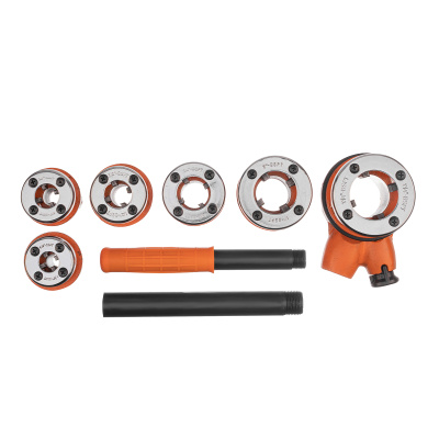 Набор клуппов 1/4-3/8-1/2-3/4-1-1.25", плашкодержатель с трещоткой, 9 предметов Sparta по ценам производителя в Челябинске с доставкой по всей России