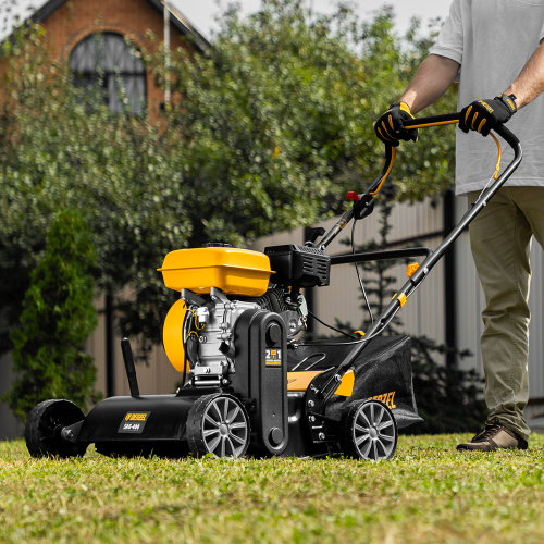 Скарификатор-аэратор бензиновый SAG-400, 212 см3, -15/+10 мм, 40 см Denzel по ценам производителя в Челябинске с доставкой по всей России