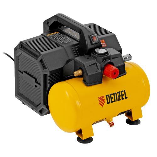 Компрессор  DLS750/6 безмасляный малошумный 750 Вт, 140 л/мин,ресивер 6 л Denzel по ценам производителя в Челябинске с доставкой по всей России
