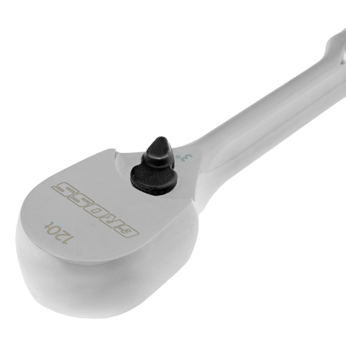 Ключ-трещотка 1/4", CrV, 120 зубьев, цельнометаллический, хром Gross по ценам производителя в Челябинске с доставкой по всей России