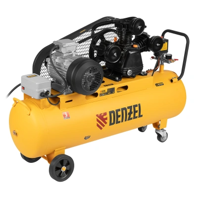 Компрессор воздушный BCW3000-T/100, ременный привод, 3.0 кВт, 100 литров, 520 л/мин Denzel по ценам производителя в Челябинске с доставкой по всей России