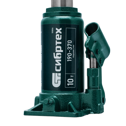 Домкрат гидравлический бутылочный, 10 т, 190-370 мм Сибртех по ценам производителя в Челябинске с доставкой по всей России