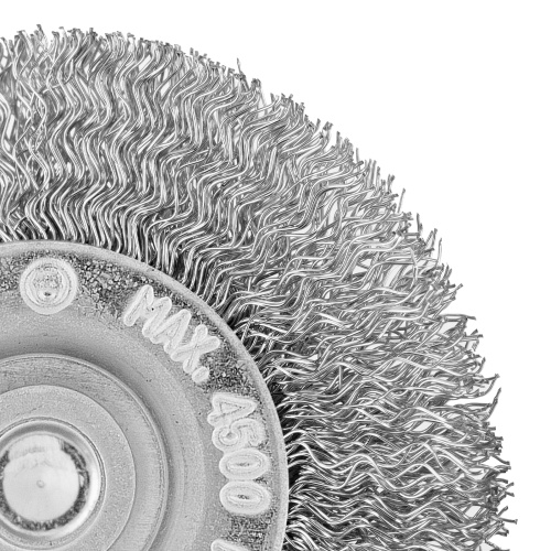 Щетка для дрели, 60 мм, плоская со шпилькой, витая проволока Сибртех по ценам производителя в Челябинске с доставкой по всей России