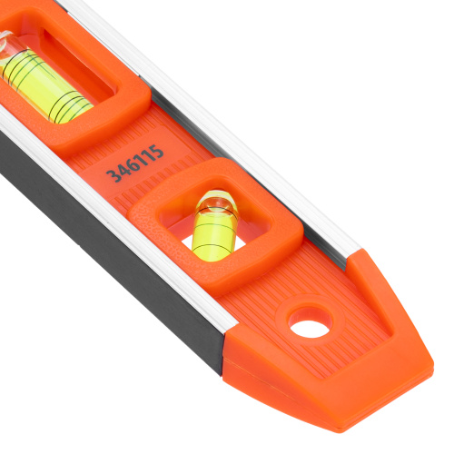 Уровень усиленный, 235 мм, 3 глазка, пластмассовый "Торпедо" (IV) Sparta по ценам производителя в Челябинске с доставкой по всей России