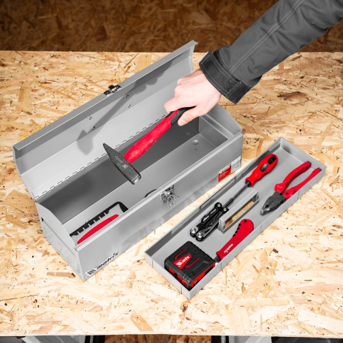 Ящик для инструмента, 484 х 154 х 165 мм, металлический Matrix по ценам производителя в Челябинске с доставкой по всей России