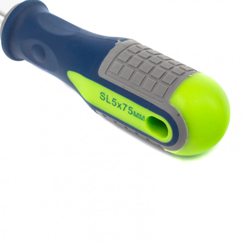 Отвертка, SL5 х 75 мм, CrV, трехкомпонентная рукоятка Сибртех по ценам производителя в Челябинске с доставкой по всей России