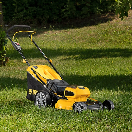 Газонокосилка аккумуляторная бесщеточная RLM450-36, Li-ion, 36 В, 4 Ач, 450 мм, травосборник 40 л Denzel по ценам производителя в Челябинске с доставкой по всей России