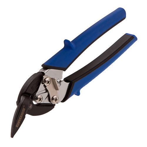 Ножницы по металлу "Piranha", 185 мм, прямой и правый рез, сталь СrM, двухкомпонентные рукоятки Gross по ценам производителя в Челябинске с доставкой по всей России