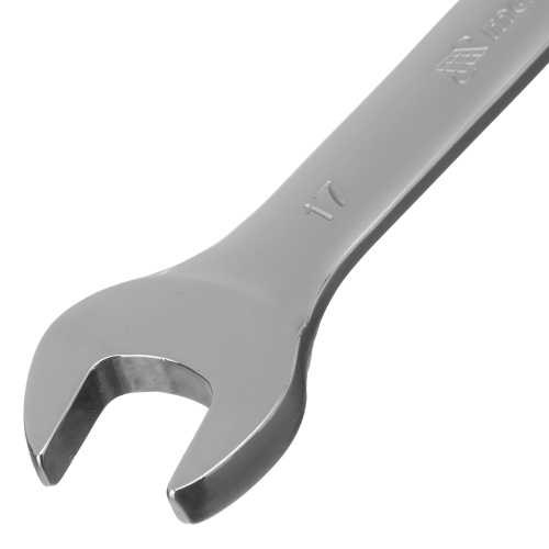 Ключ комбинированный трещоточный, 17 мм, CrV, зеркальный хром Matrix Professional по ценам производителя в Челябинске с доставкой по всей России