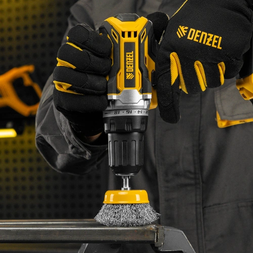 Щетка для дрели, 75 мм, Чашка, со шпилькой, нержавеющая витая проволока Denzel по ценам производителя в Челябинске с доставкой по всей России