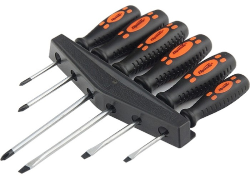 Набор отверток, двухкомпонентные рукоятки, 6 шт CrV Sparta. по ценам производителя в Челябинске с доставкой по всей России
