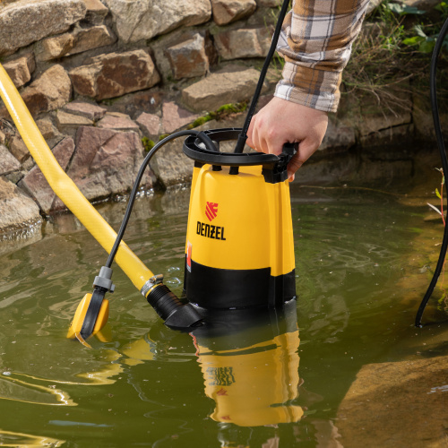 Дренажный насос для чистой и грязной воды DP900S, 900 Вт, напор 9 м, 18000 л/ч Denzel по ценам производителя в Челябинске с доставкой по всей России