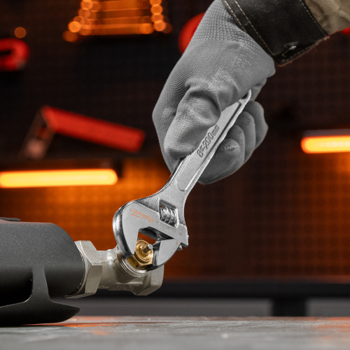 Ключ разводной, 200 мм, хромированный Sparta по ценам производителя в Челябинске с доставкой по всей России