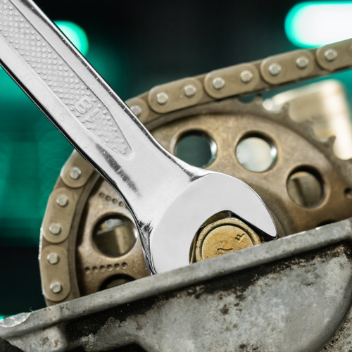 Ключ комбинированный, 18 мм, CrV, антислип Stels по ценам производителя в Челябинске с доставкой по всей России