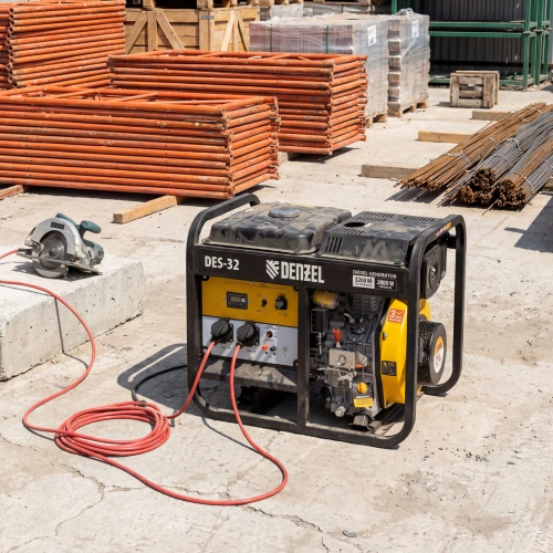 Генератор дизельный DES-32, 3,2 кВт, 230 В, 11 л, ручной стартер Denzel по ценам производителя в Челябинске с доставкой по всей России