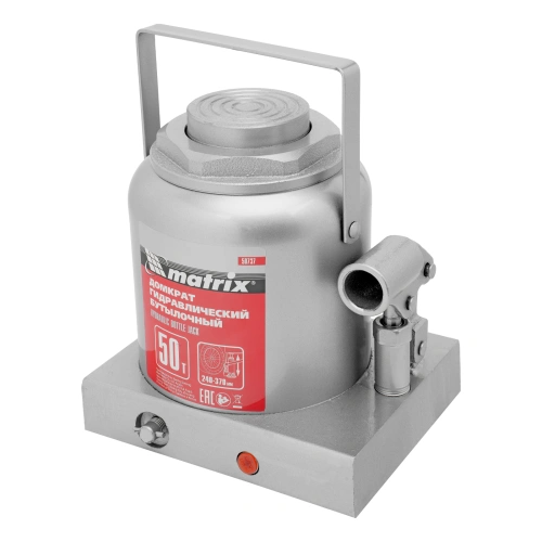 Домкрат гидравлический бутылочный, 50 т, высота подъема 240-370 мм Matrix по ценам производителя в Челябинске с доставкой по всей России