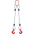Строп канатный 2СК,  с 2 крюками 2Т x 2М по ценам производителя в Челябинске с доставкой по всей России