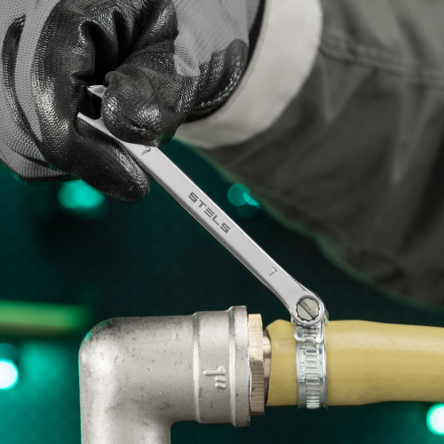 Ключ комбинированный, 7 мм, CrV, матовый хром Stels по ценам производителя в Челябинске с доставкой по всей России