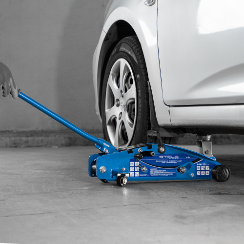 Домкрат гидравлический подкатной 2.5 т, с фиксатором, Safety Pin, 140-385 мм Stels по ценам производителя в Челябинске с доставкой по всей России