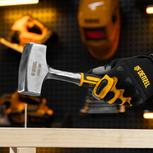 Кувалда 2 кг, цельнометаллическая, двухкомпонентная рукоятка Denzel по ценам производителя в Челябинске с доставкой по всей России