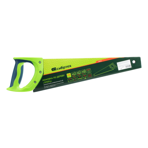 Ножовка по дереву "Зубец", 400 мм, 7-8 TPI, каленый зуб 2D, защитное покрытие, двухкомпонентная рукоятка Сибртех по ценам производителя в Челябинске с доставкой по всей России