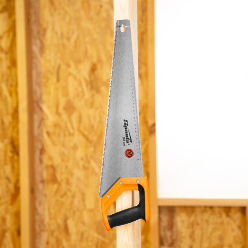 Ножовка по дереву, 500 мм, 7-8 TPI, зуб 2D, каленый зуб, двухкомпонентная рукоятка Sparta по ценам производителя в Челябинске с доставкой по всей России