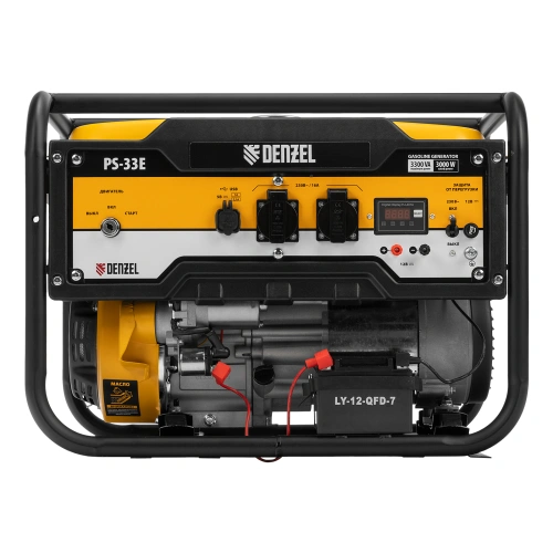 Генератор бензиновый PS-33E, 3.3 кВт, 230В, 15 л, электростартер Denzel по ценам производителя в Челябинске с доставкой по всей России