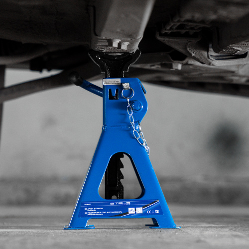 Подставки под автомобиль регулируемые, 2 т, H подъема 280-420 мм, 2 шт, Stels по ценам производителя в Челябинске с доставкой по всей России