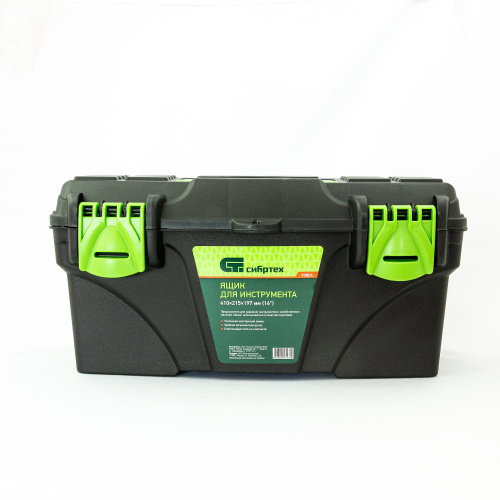 Ящик для инструмента, 410 х 215 х 197 мм, 16", пластик Сибртех по ценам производителя в Челябинске с доставкой по всей России