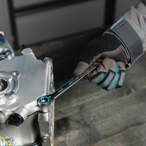 Набор ключей комбинированных с трещоткой, 8-19 мм, 7 шт, реверсивные, CrV Gross по ценам производителя в Челябинске с доставкой по всей России