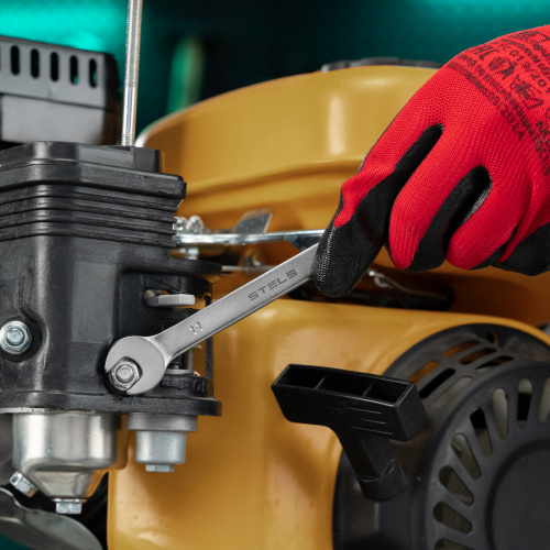 Ключ комбинированный, 11 мм, CrV, матовый хром Stels по ценам производителя в Челябинске с доставкой по всей России