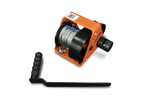 Лебедка ручная барабанная с тросом 1000кг  25м со съемной ручкой TOR GR по ценам производителя в Челябинске с доставкой по всей России