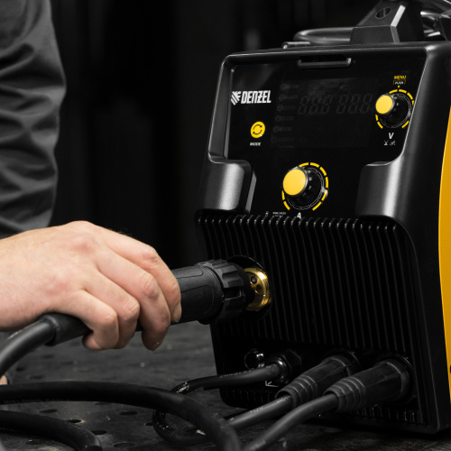 Аппарат инвертор. полуавтомат. cварки IMIG-205SDR, 200 А, ПВ 60%, катушка 5 кг Denzel по ценам производителя в Челябинске с доставкой по всей России