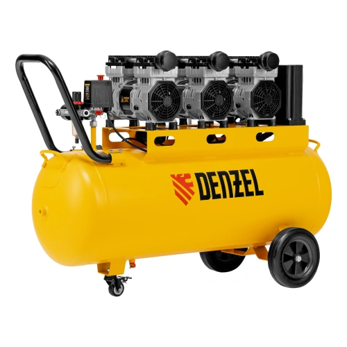 Компрессор безмасляный, малошумный  DLS 2250/100, 2250 Вт, 3x750, 100 л, 410 л/мин блок управления/ Denzel по ценам производителя в Челябинске с доставкой по всей России