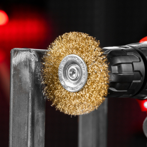 Набор щеток для дрели, 3 шт, 1 плоская, 65 мм, 50 мм "чашка", ручная металлическая Matrix по ценам производителя в Челябинске с доставкой по всей России