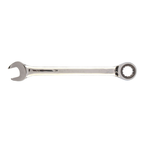 Ключ комбинированный трещоточный, 30 мм, CrV, зеркальный хром Matrix по ценам производителя в Челябинске с доставкой по всей России