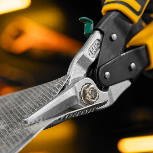 Ножницы по металлу, 270 мм, прямой и правый рез, сталь-СrMo, трехкомпонентные рукоятки Denzel по ценам производителя в Челябинске с доставкой по всей России