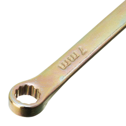 Ключ комбинированный, 7 мм, желтый цинк Сибртех по ценам производителя в Челябинске с доставкой по всей России