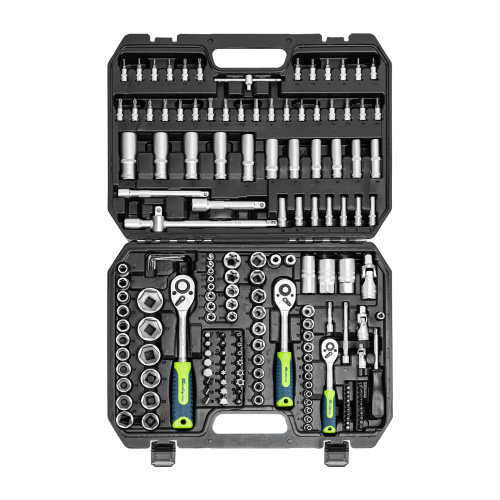 Набор инструментов, 1/2", 3/8", 1/4", пластиковый кейс 172 предм. Сибртех по ценам производителя в Челябинске с доставкой по всей России