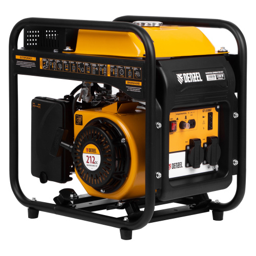 Генератор инверторный GT-3500iF, 3.5 кВт, 230 В, бак 5 л, открытый корпус, ручной старт Denzel по ценам производителя в Челябинске с доставкой по всей России